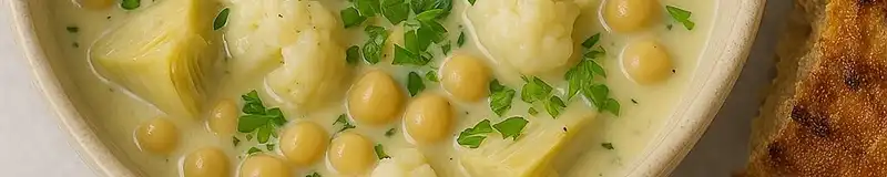 Blomkålsgryta med dragon och citron