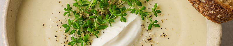 Blomkålssoppa med syrad grädde