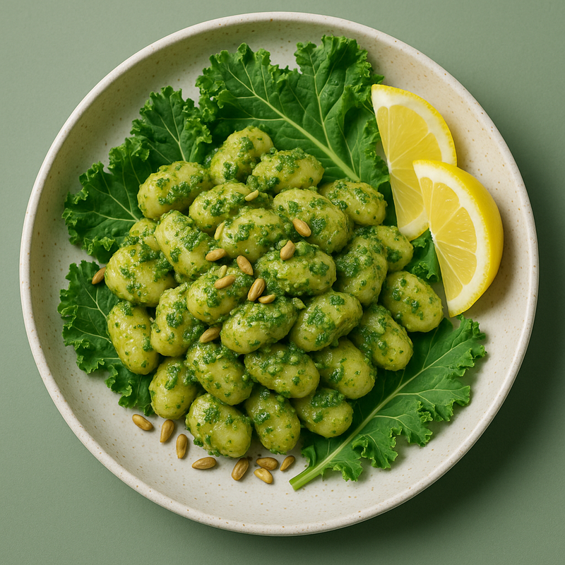 Gnocchi med solrospesto