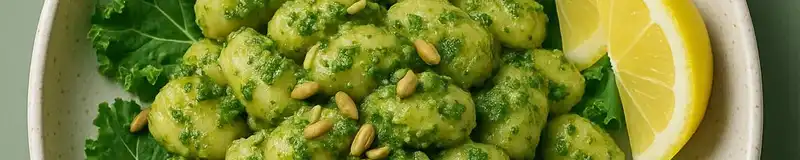 Gnocchi med solrospesto