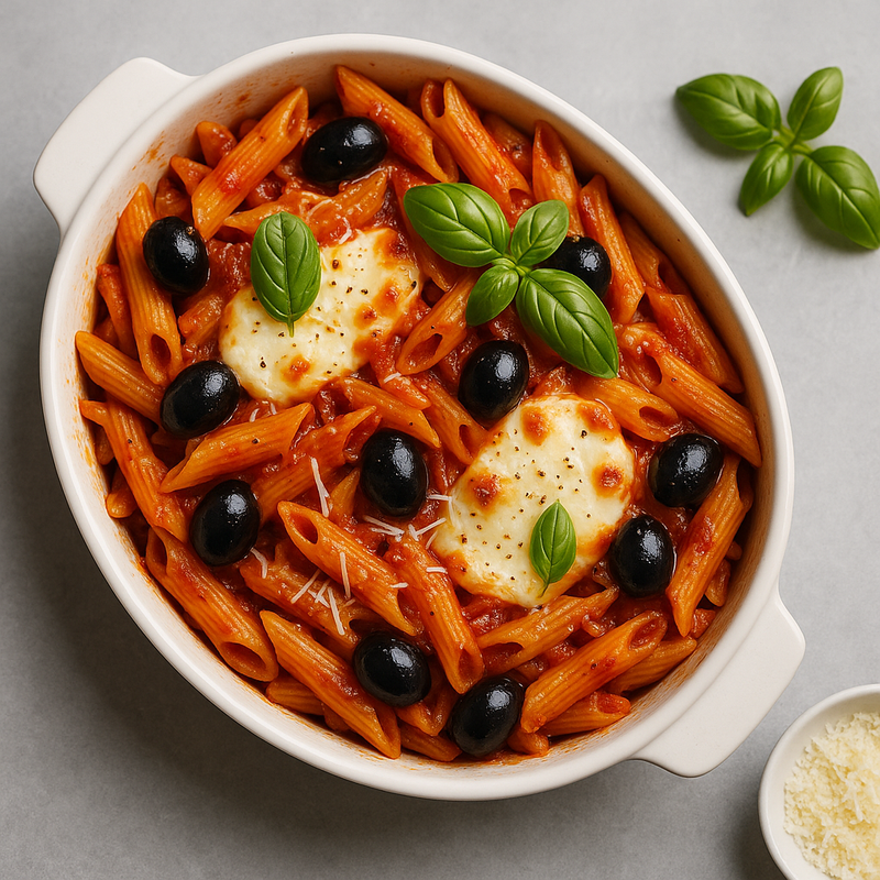 Gratinerad Pasta med Tomatsås
