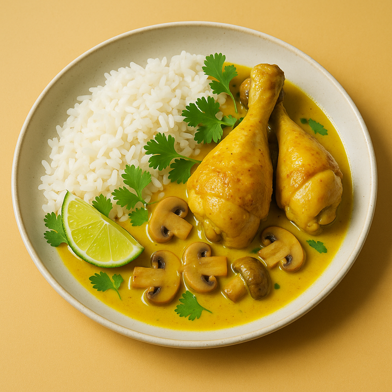 Kyckling i gul curry