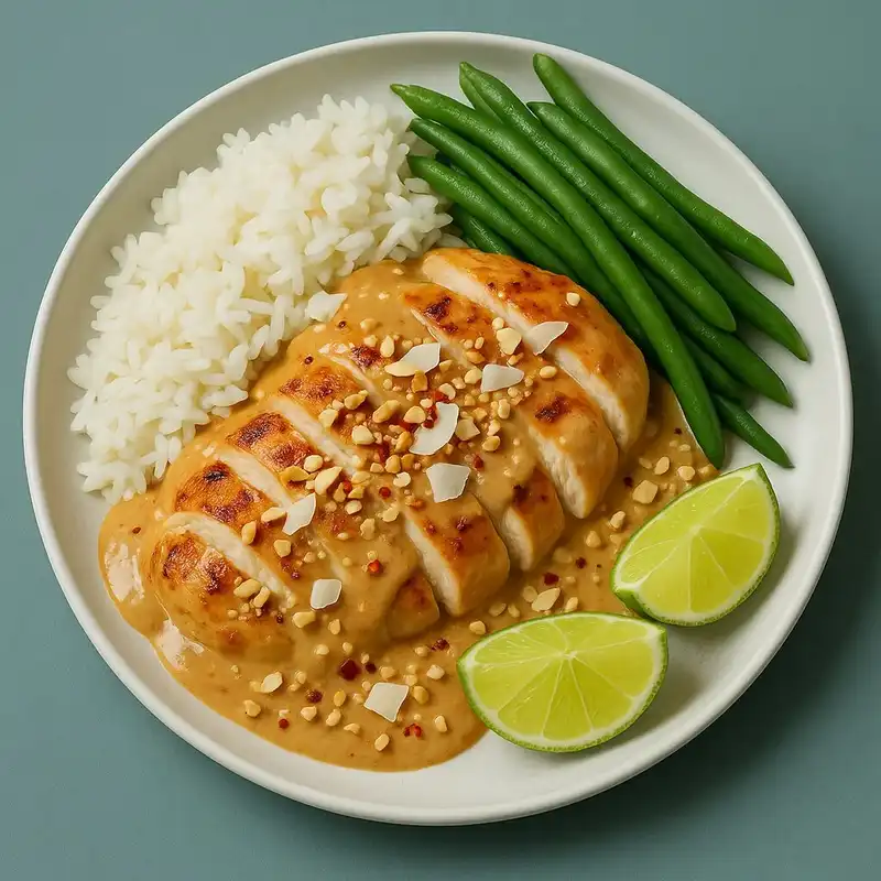 Kyckling med jordnötssås