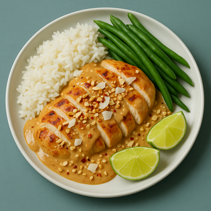 Kyckling med jordnötssås