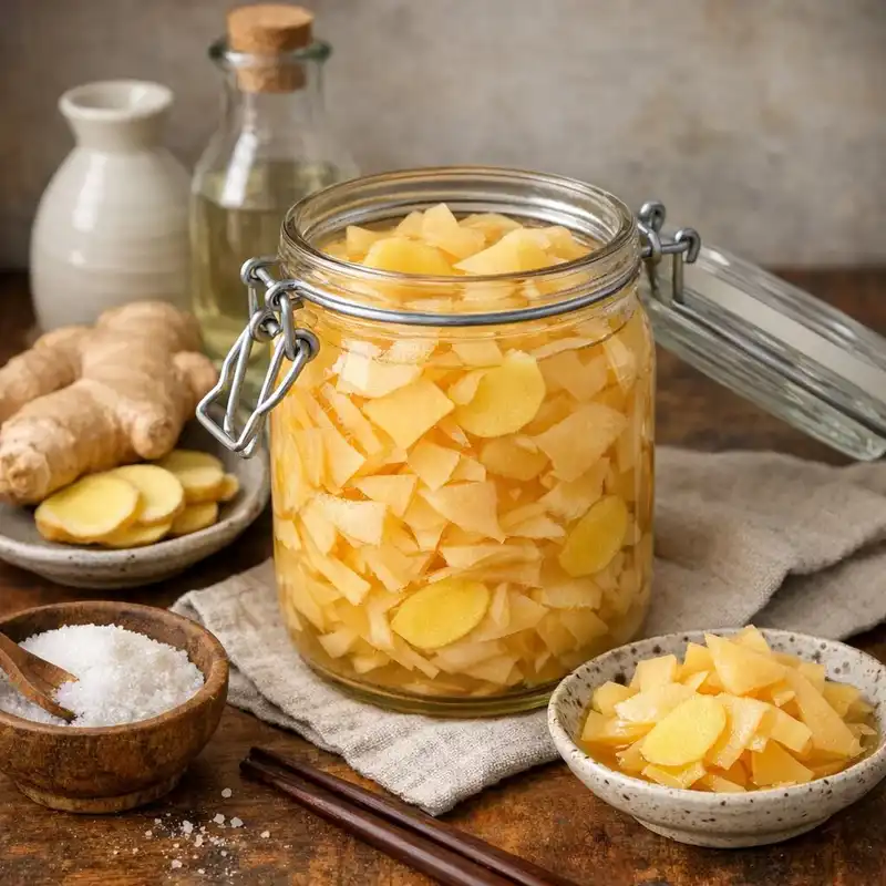 Ingefärs-picklad kålrot