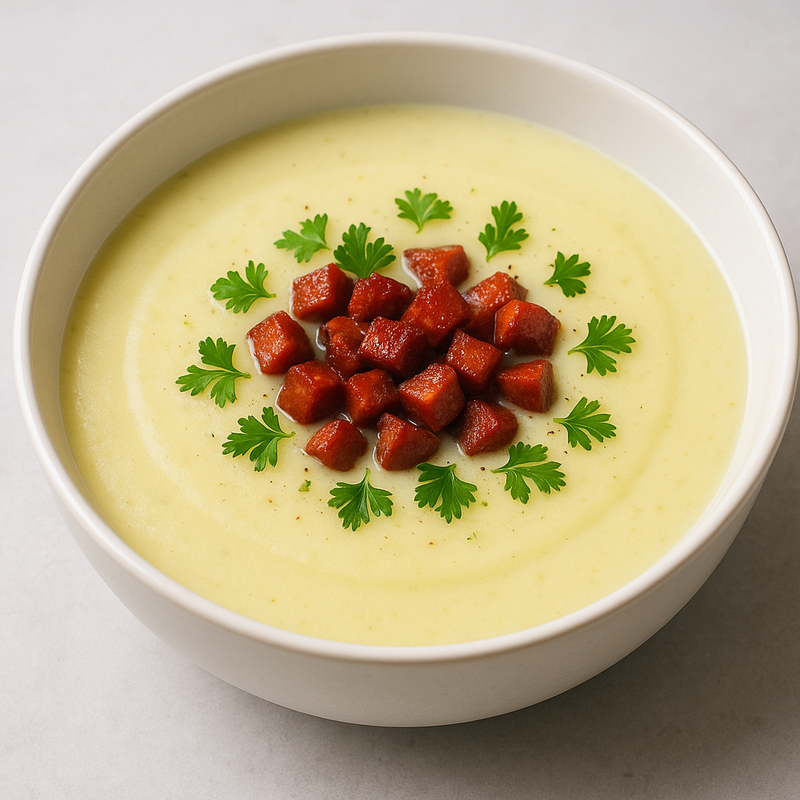 Potatis och purjolökssoppa