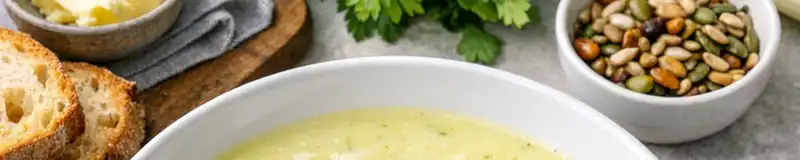 Potatis och purjolökssoppa