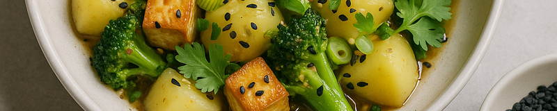 Potatis, tofu och broccoli