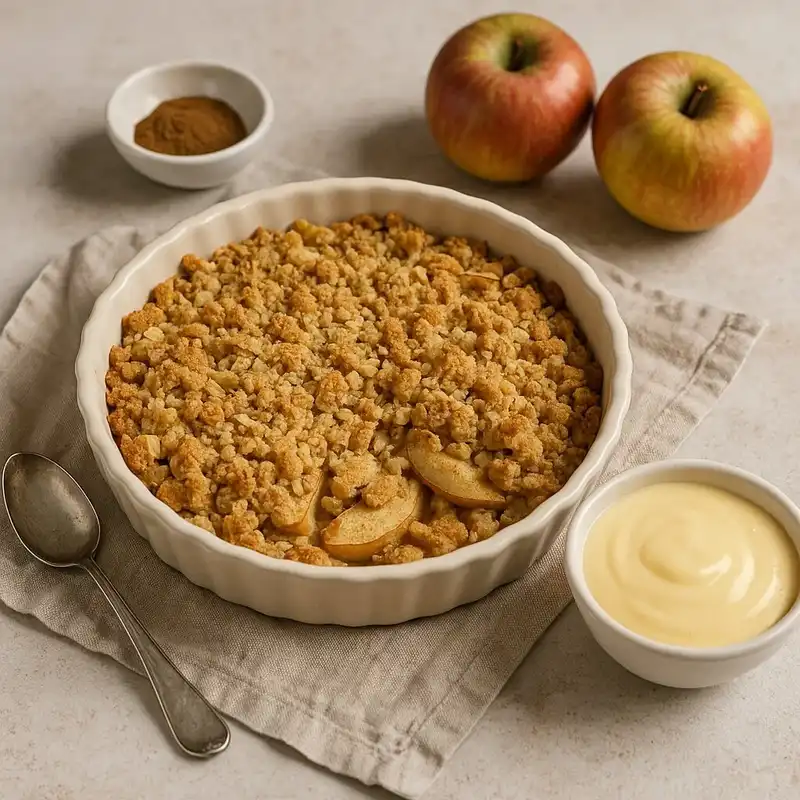 Smuldegspaj med äpplen