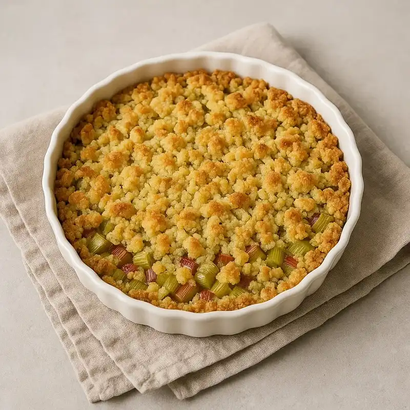 Smulpaj med rabarber